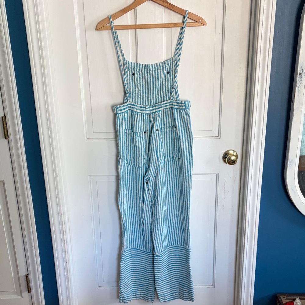 Urban Outfitters Blue and White Striped Jumpsuit Overalls - Picture 7 of 8